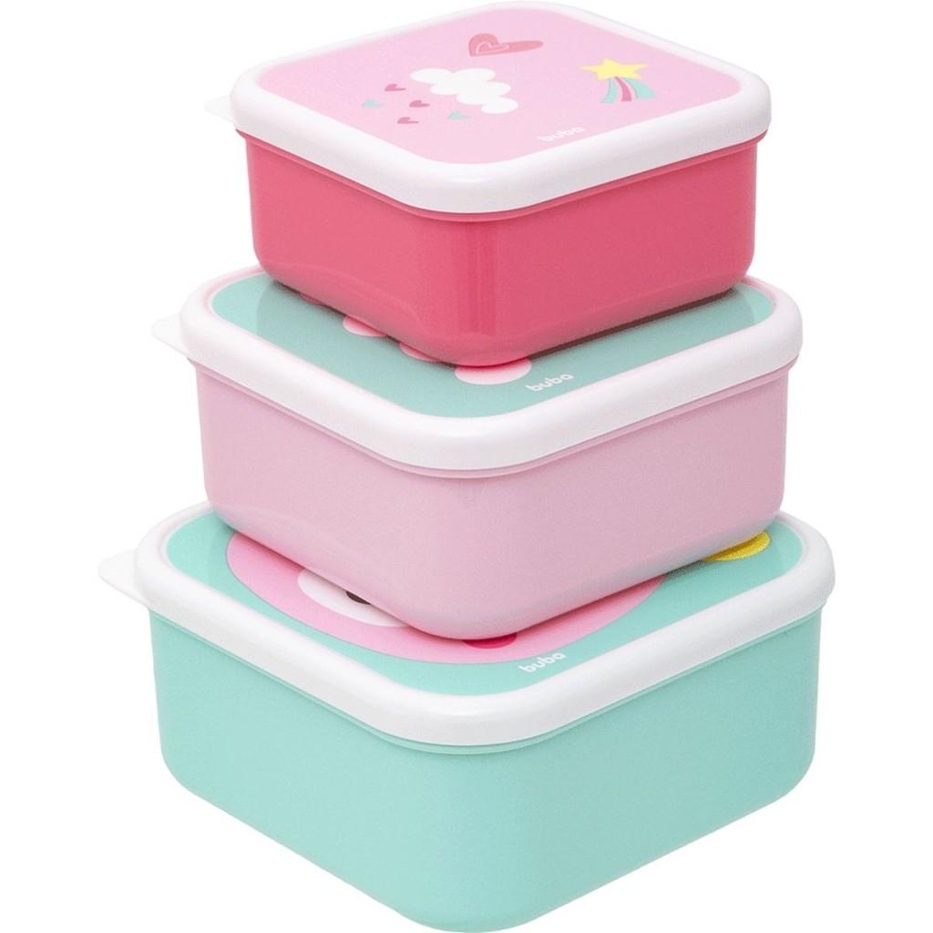 Kit Com 3 Potinhos Zoo Unicórnio 19056 - Buba