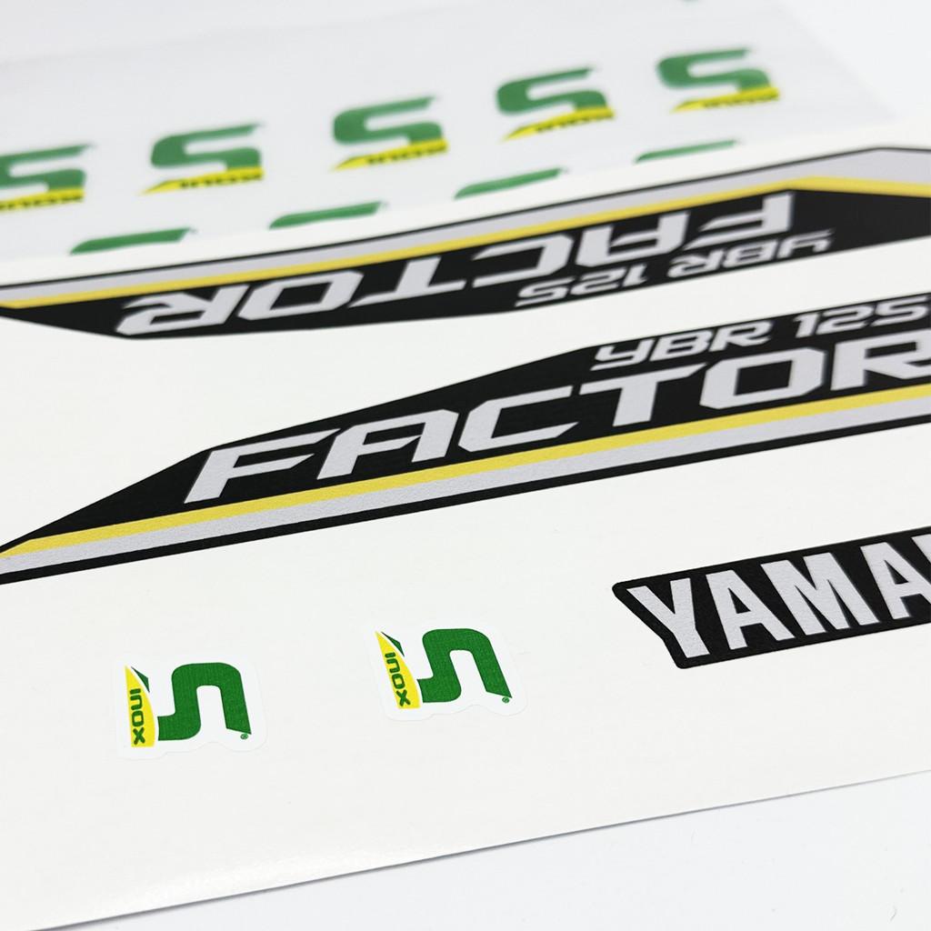 Kit Adesivos Para Moto Yamaha Factor 125 Ybr 2012 + Emblemas