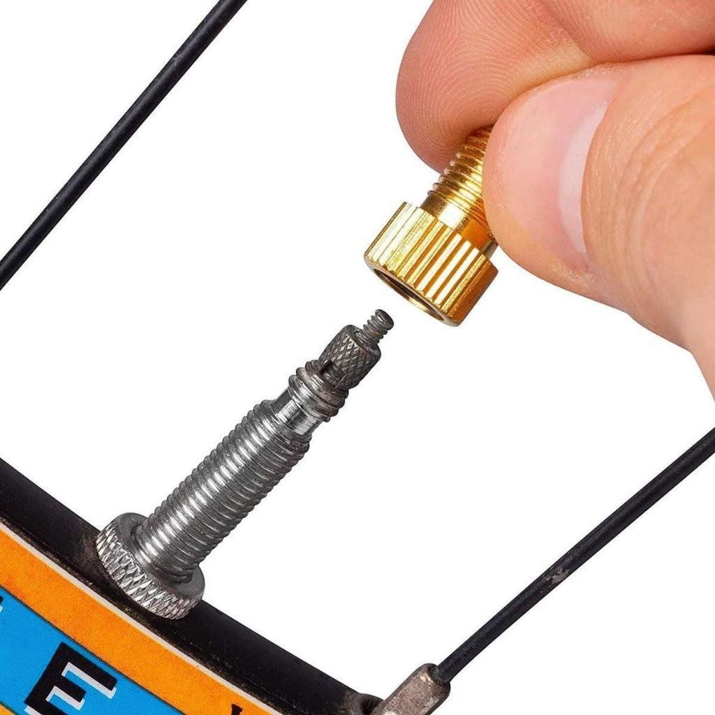 Adaptador Válvula Bico Presta Fino P/Grosso Bike Bicicleta X-time