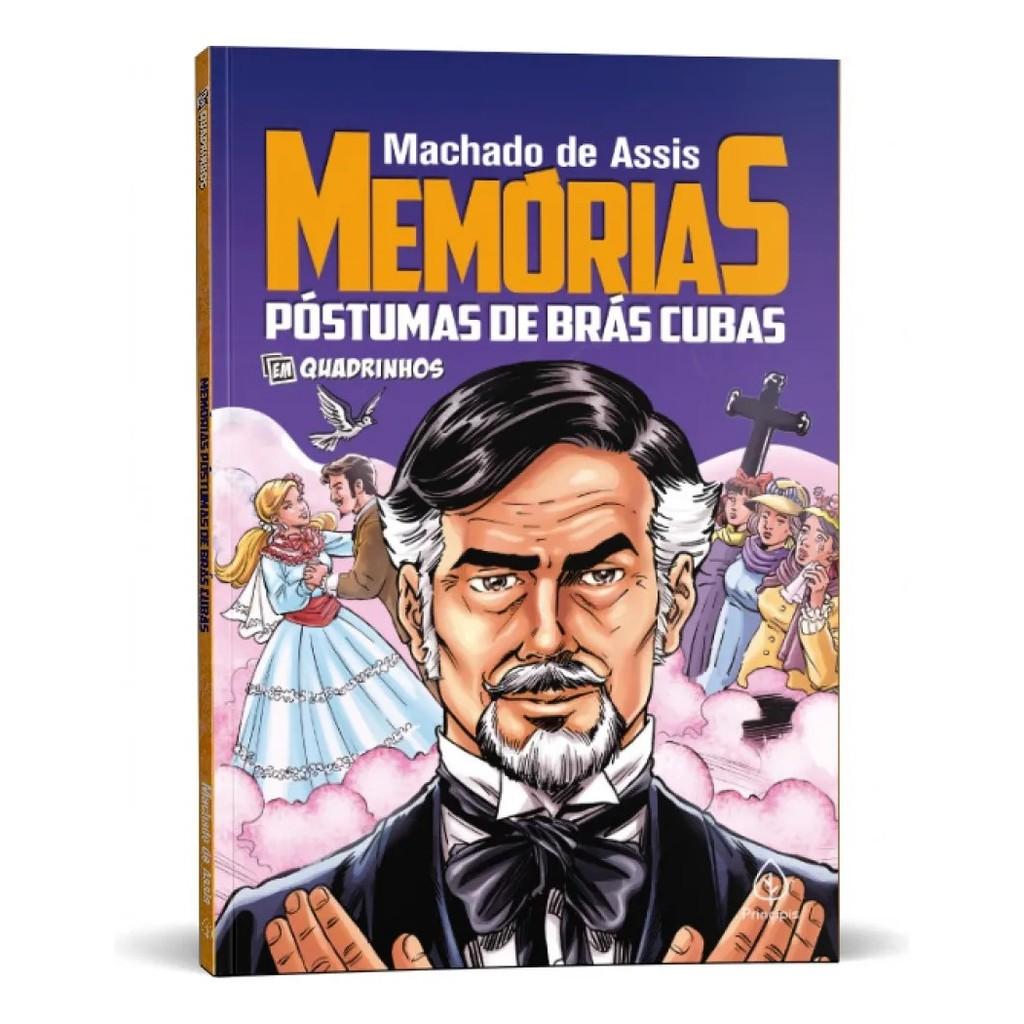 Kit Com 4 Clássicos Em Quadrinhos Senhora O Cortiço Memórias Póstumas Dom Casmurro