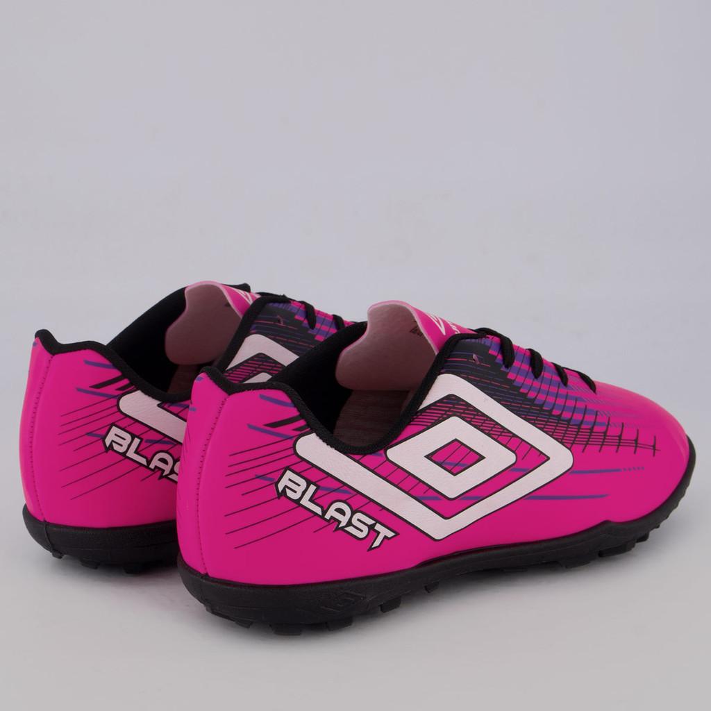 Chuteira Umbro Blast Society Rosa E Preta