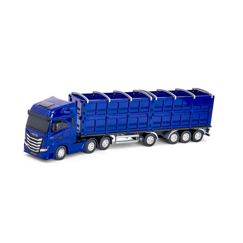 Caminhão Infantil Menino Miniatura Iveco Carreta Graneleiro S-way