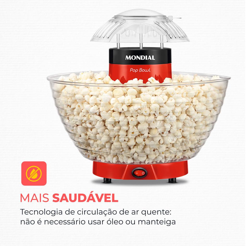 Pipoqueira Pop Bowl Mondial Vermelho 700W Pp-05
