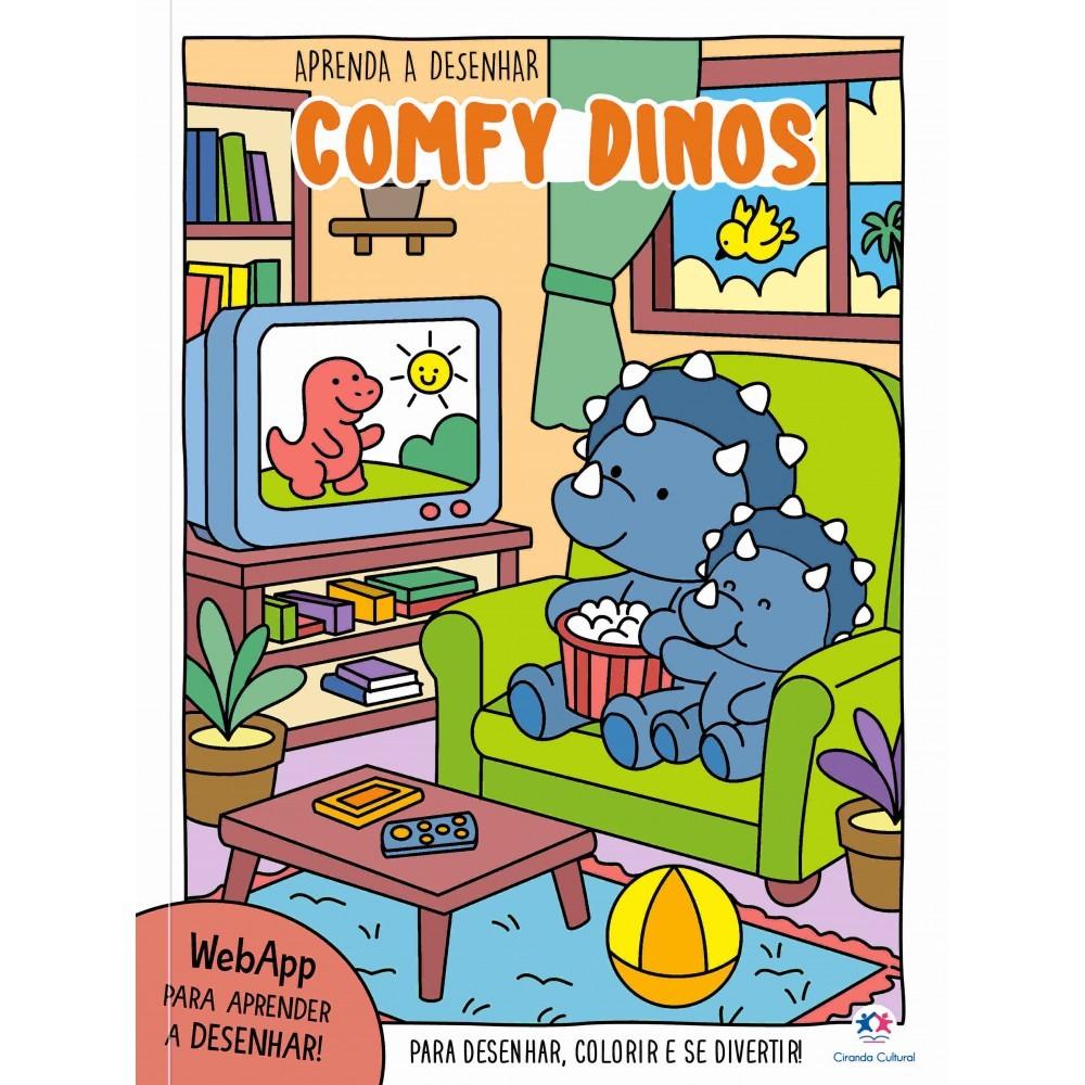 Livro Aprenda A Desenhar - Comfy Dinos