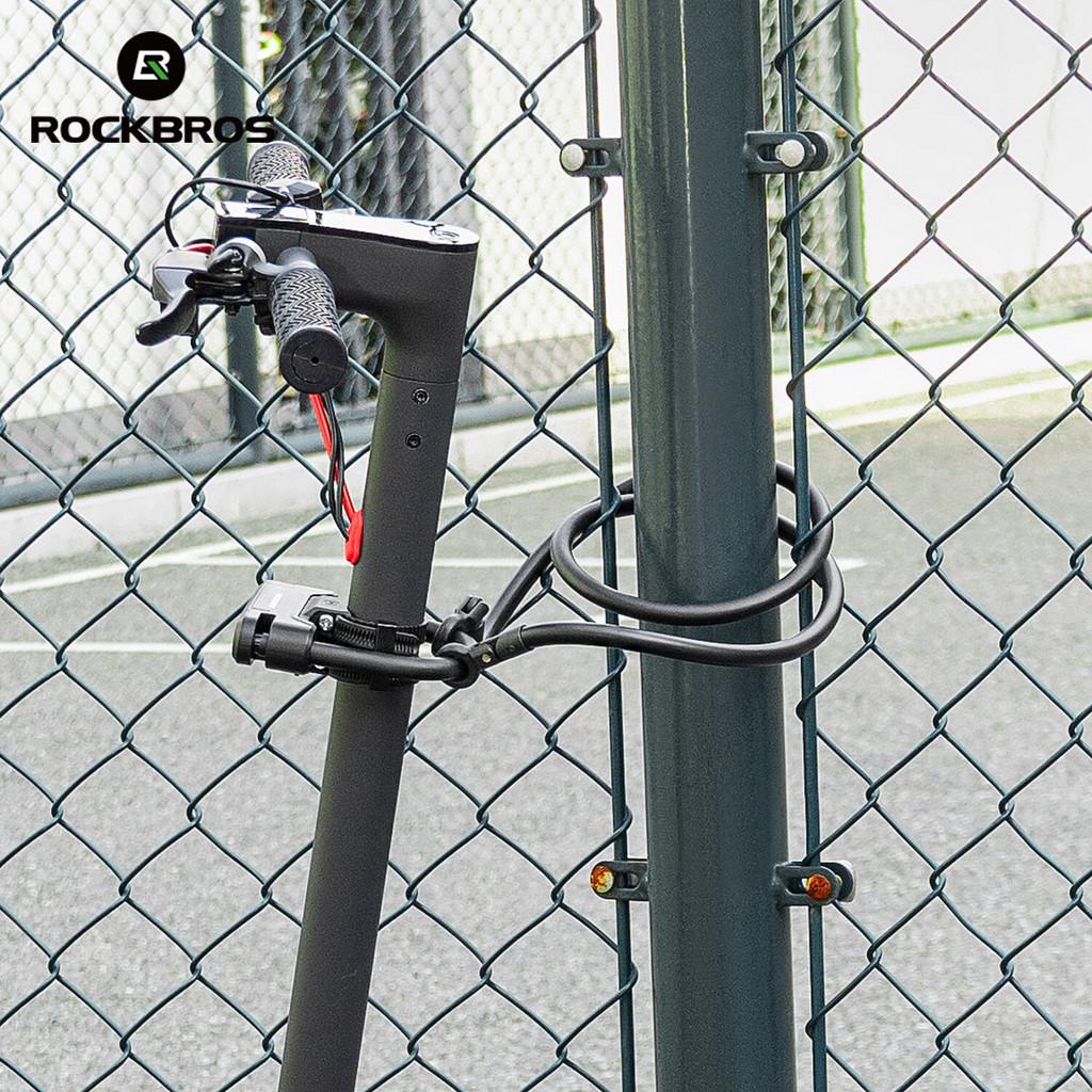 Rockbros Scooter Bloqueio Compacto Portátil Senha De Cabo De Aço Para Bicicleta Motocicleta Original
