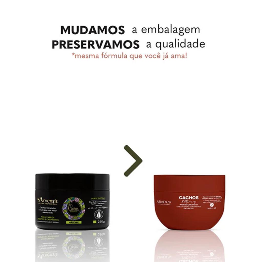 Mascara Capilar 2x1 Arvensis Cachos Naturais 250G 300G 500G