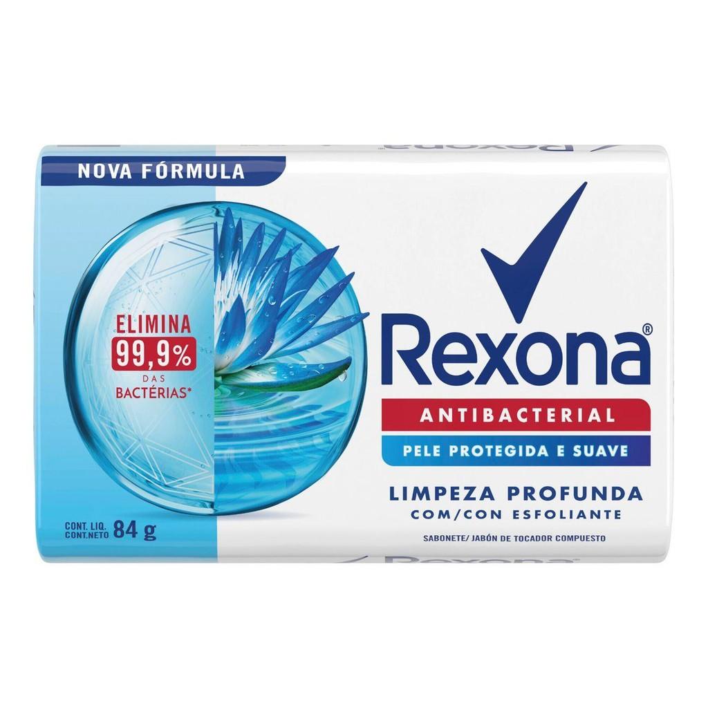 Sabonete Em Barra Rexona Limpeza Profunda Antibacterial Com 84g