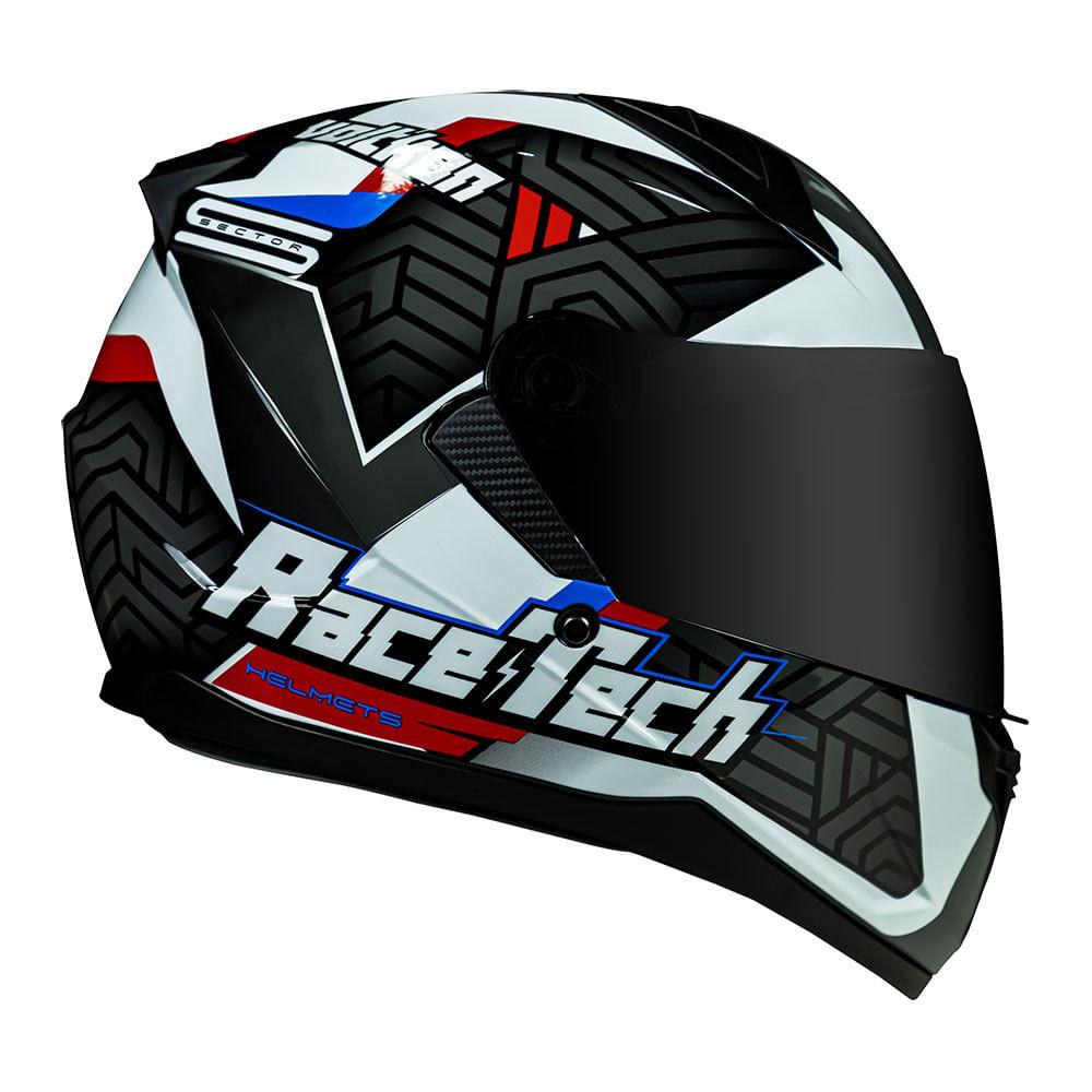 Capacete Race Tech Sector Voltkon Branco