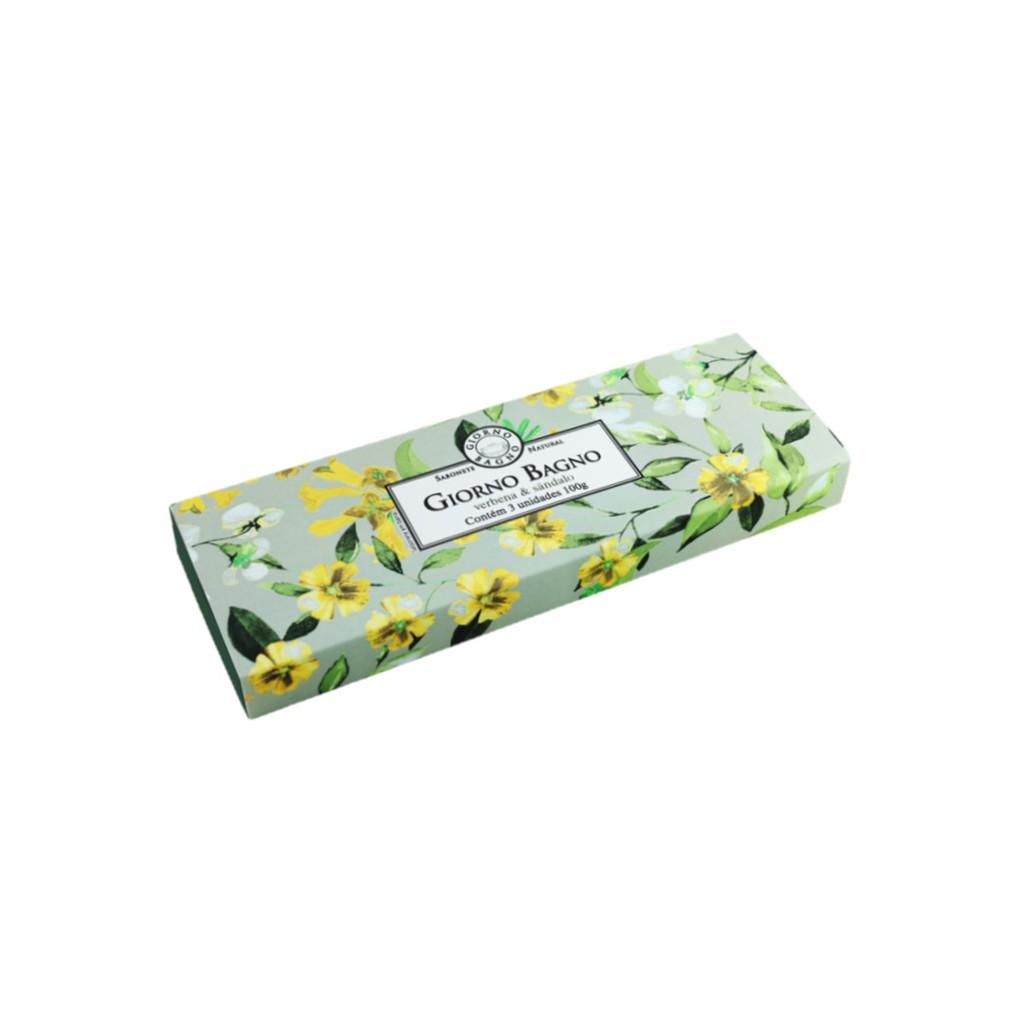 Giorno Bagno Verbena Sândalo - Sabonete Natural 100g (3 Unidades)