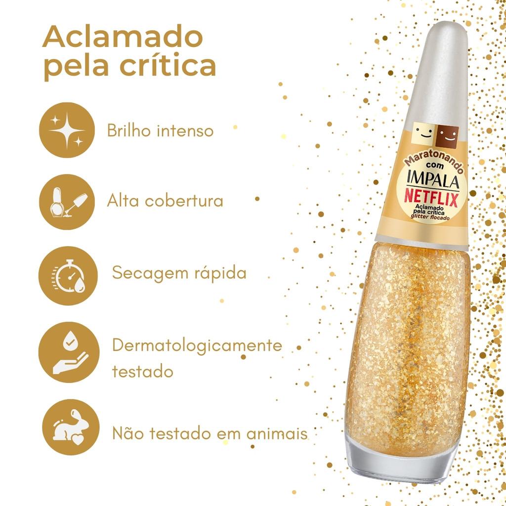 Esmalte Impala Netflix Cor Aclamado Pela Crítica Glitter