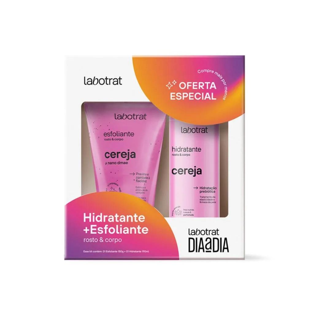 Kit Labotrat Cereja Esfoliante 150g + Hidratante 190g