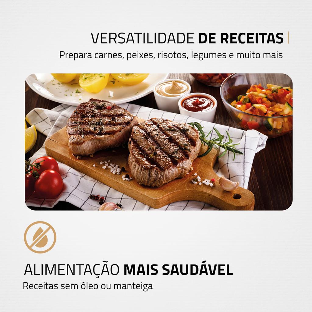 Press Grill Master Press Mondial Preto E Inox 1000w Pg-01