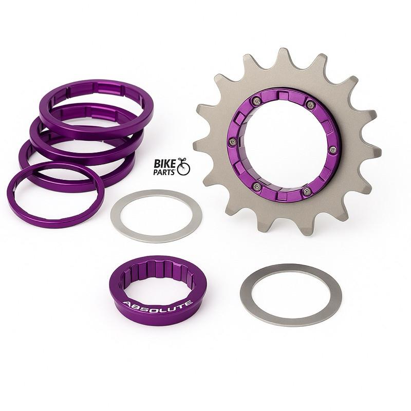 Kit Single Absolute Brutus Para Cubo K7 16D Kit Transformação Cubo Cassete 16D Freeride Absolute Gios Viking Gta
