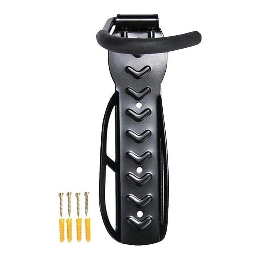 2x Suporte Parede Vertical Gancho Pendurar P/Bicicleta PRO Cor Preto