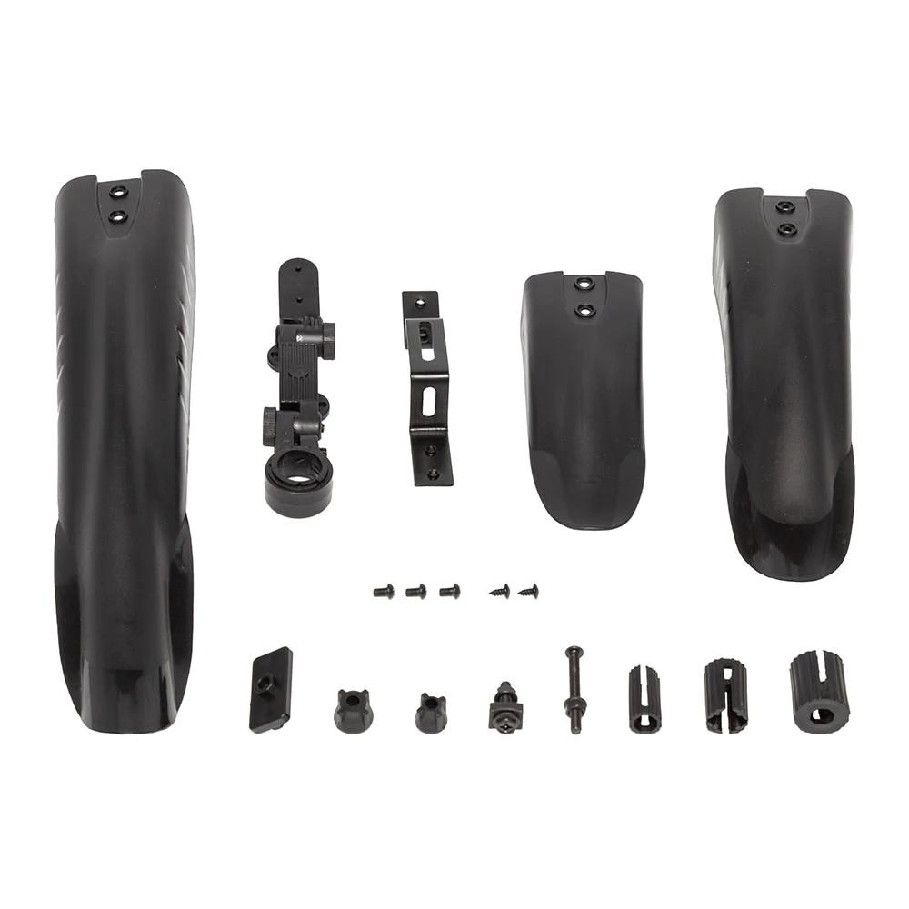 Kit Paralama Bike 3 Peças Com Regulagem + Descanso Lateral Pezinho Regulável Para Bicicleta