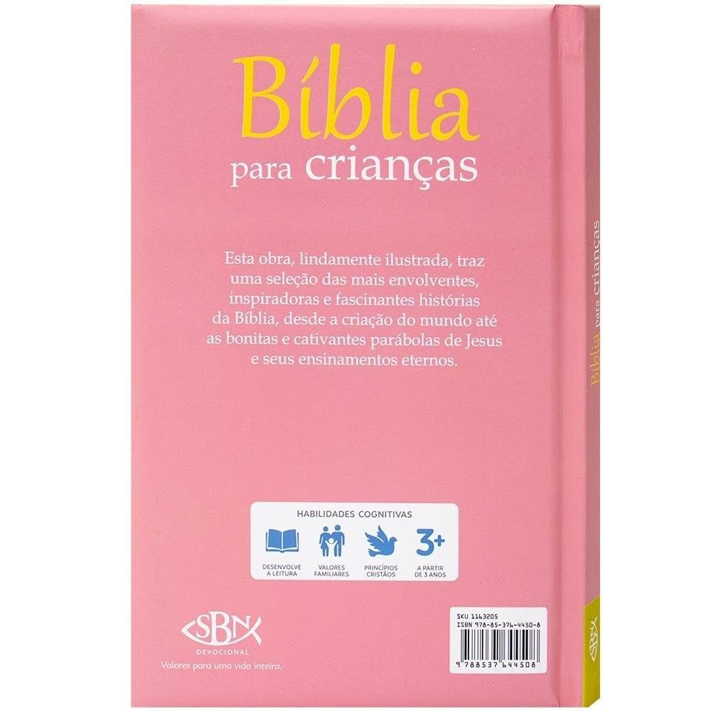 Bíblia Para Crianças Feminina Capa Almofadada