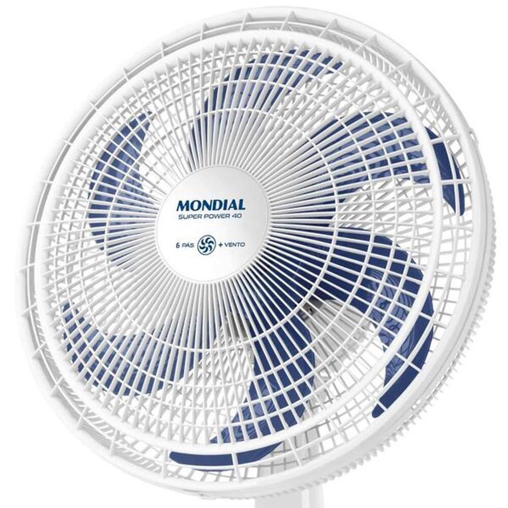 Ventilador De Mesa Mondial Branco 6 Pás 40cm 220V
