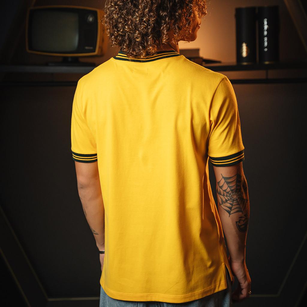 Camisa Brasil Retrô 1962 Amarelo Masculina Oficial
