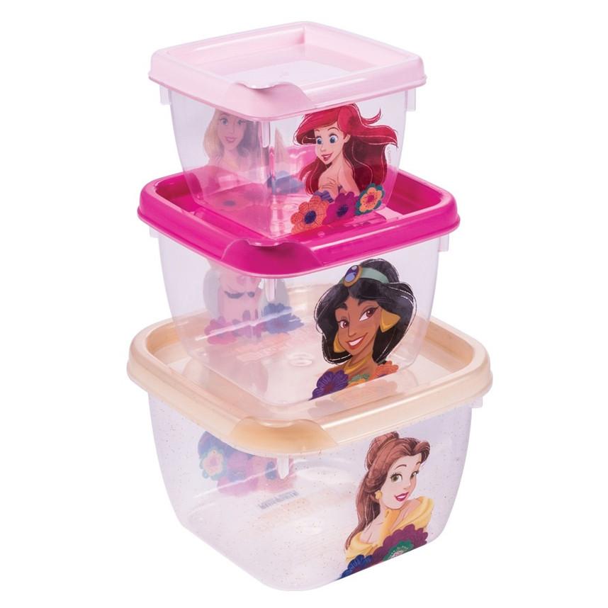 Kit Potes Lanchinho Plasútil Conect Decorado Princesas