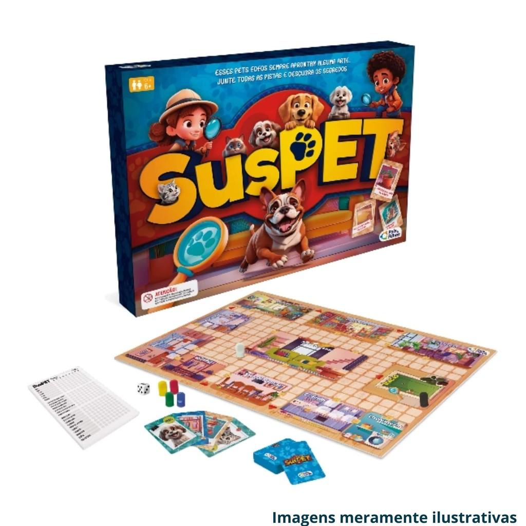 Jogo De Tabuleiro Infantil Suspet 6+ Anos Pais E Filhos-1