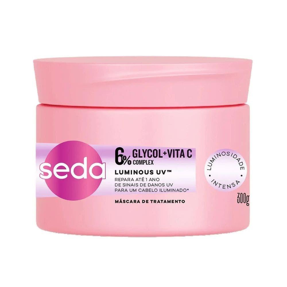 Máscara Tratamento Capilar Seda Luminous Glycol Uv 300g