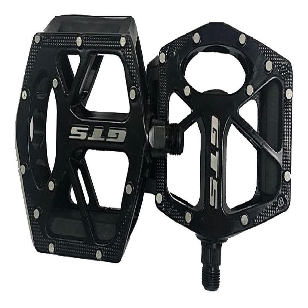 Par Pedais Plataforma Gts Alumínio Rosca Grossa 9/16 Para Bike