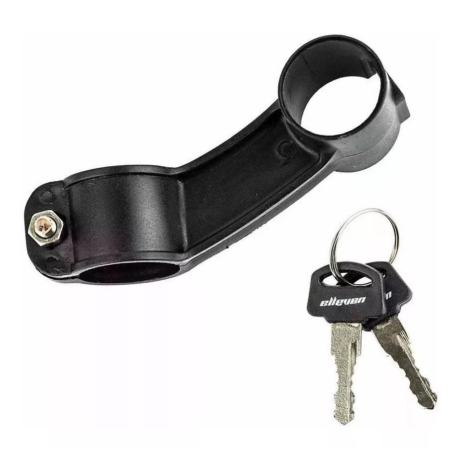 Cadeado Bicicleta Moto Elleven 1mt X 12mm + Bomba Ar Pneu Bicicleta Yamada 30cm
