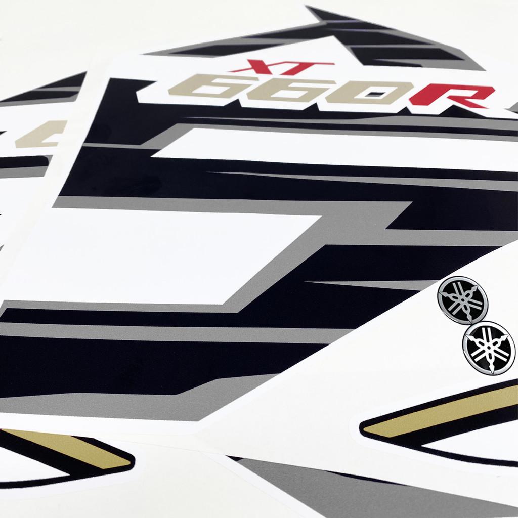 Adesivo Para Yamaha Xt 660r 2015/2018 Moto Branca + Emblema