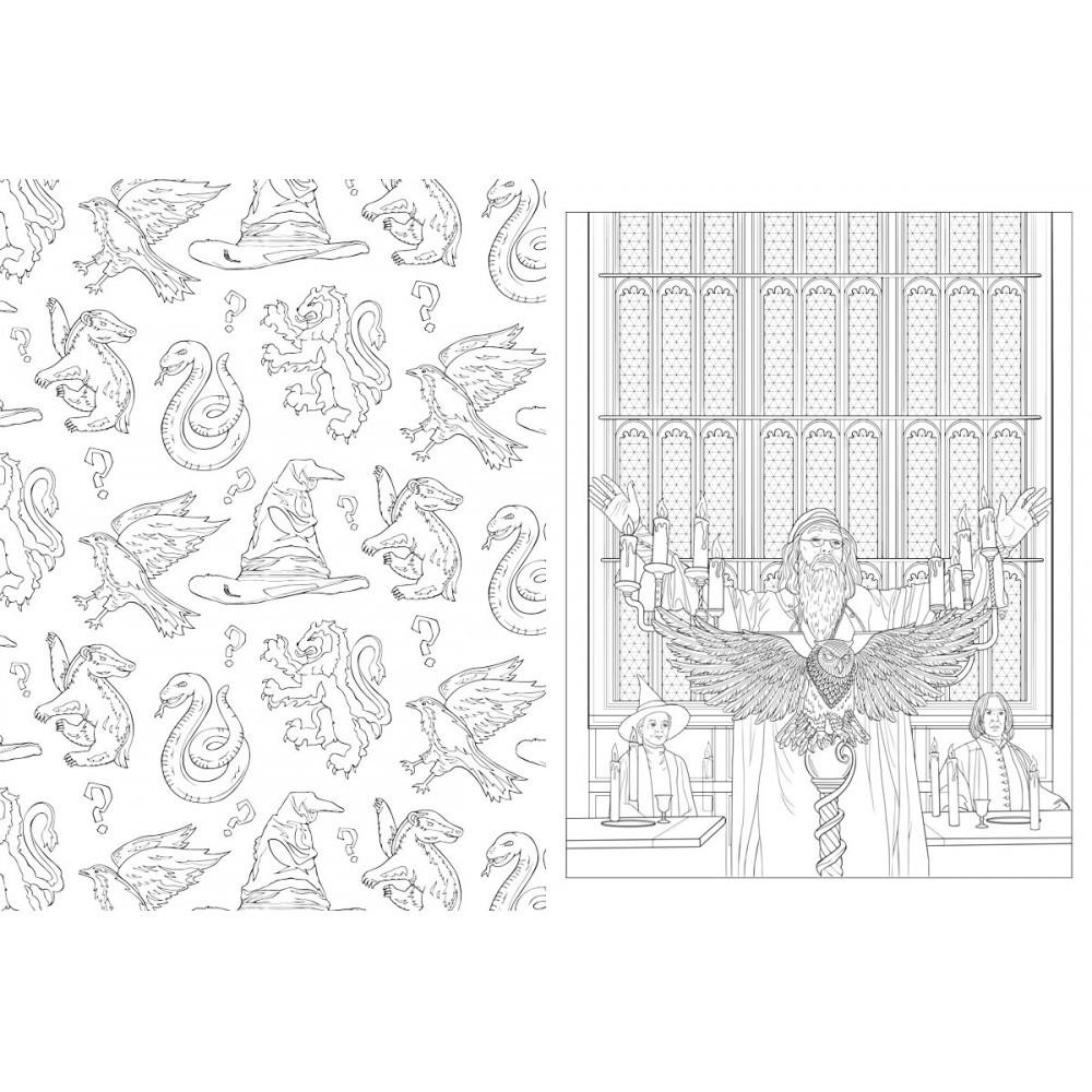 Livro De Colorir Brochura Harry Potter - Hogwarts