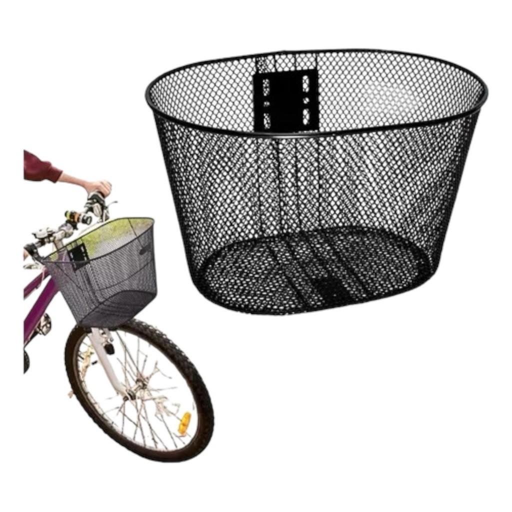 Cesta Grande De Transporte Cestinha Reforcada Para Bicicleta Aro 24 E 26 Bike