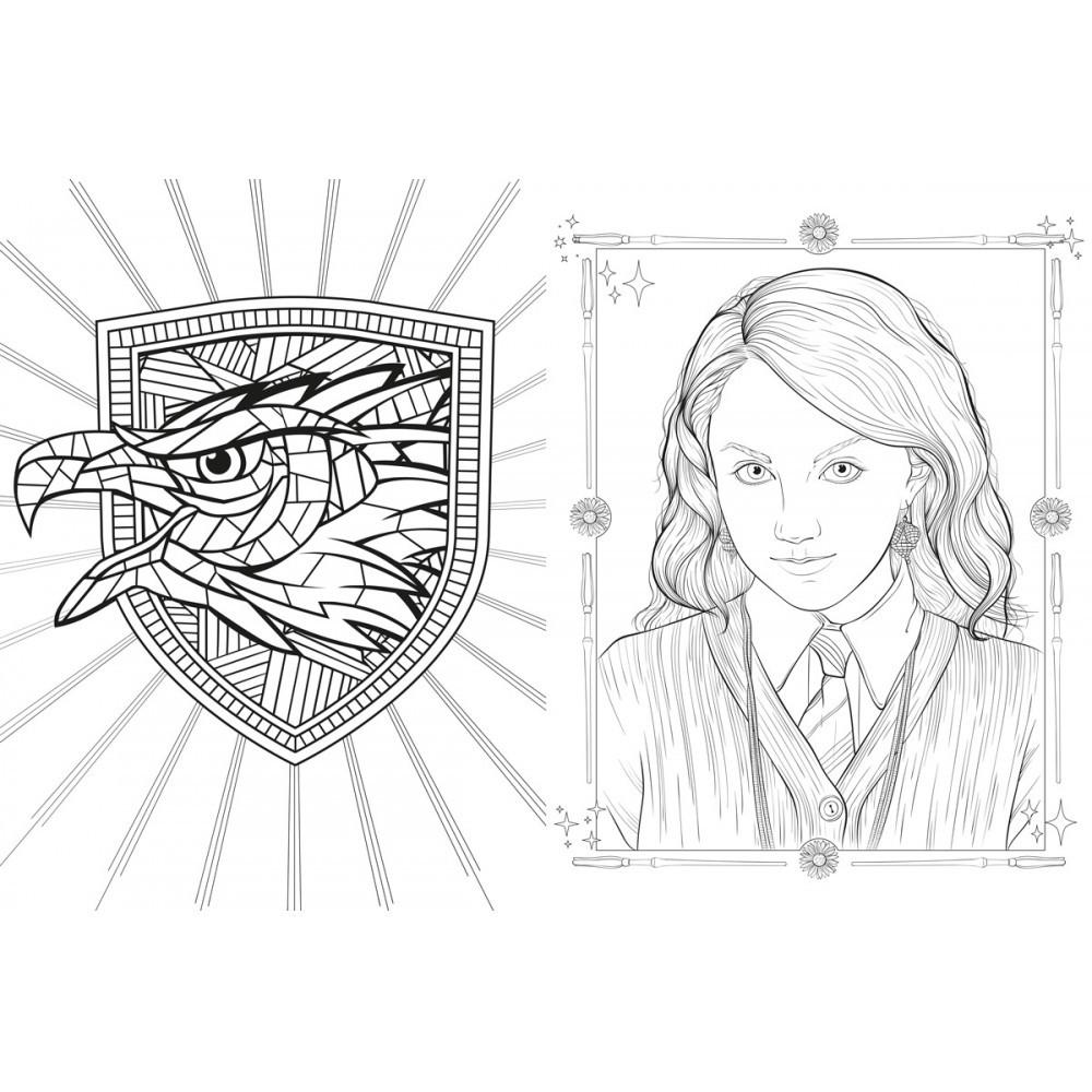 Livro De Colorir Brochura Harry Potter - Corvinal Casas De Hogwarts