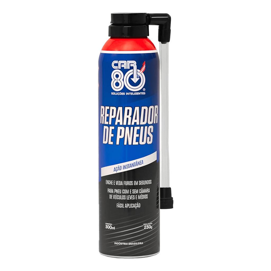 Kit 3 Reparador De Pneu Spray Car 80 - Econômico Selante Emergência Carro Moto