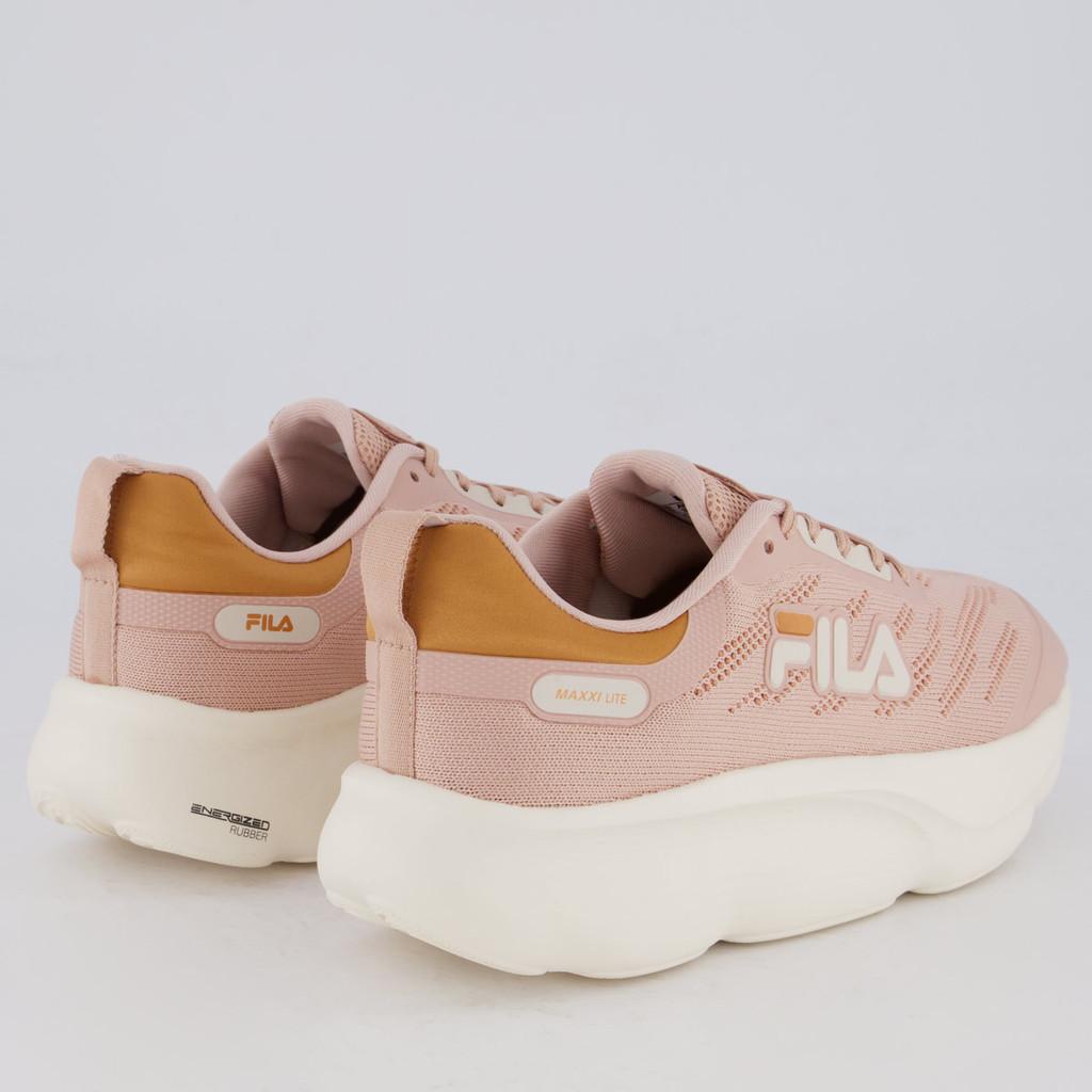 Tênis Fila Maxxi Lite Feminino Rosê E Bege