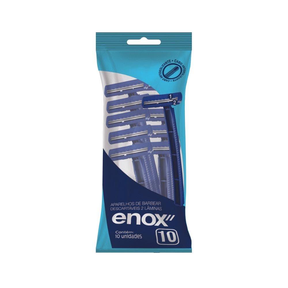 Aparelho De Barbear Enox Descartável 2 Laminas 10un