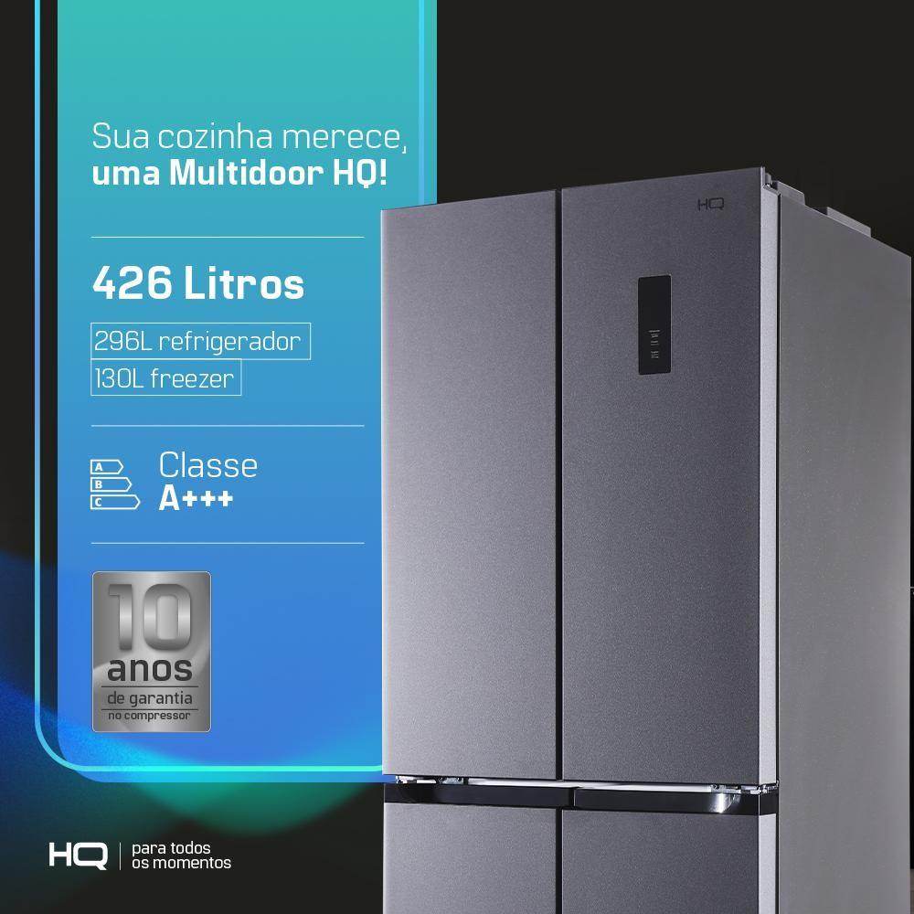 Geladeira Multidoor 4 Portas Hq 426 L Frost Free Inverter Classe A Hq-426mdff