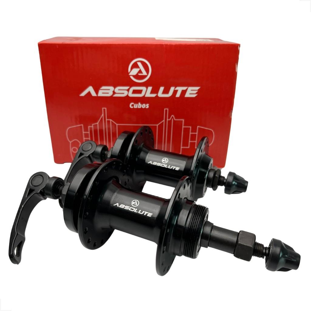 Par Cubo Absolute Fw 32 Furos P/Catraca De Rosca Roda Livre/Disco 6 Parafusos Rolamento Selado