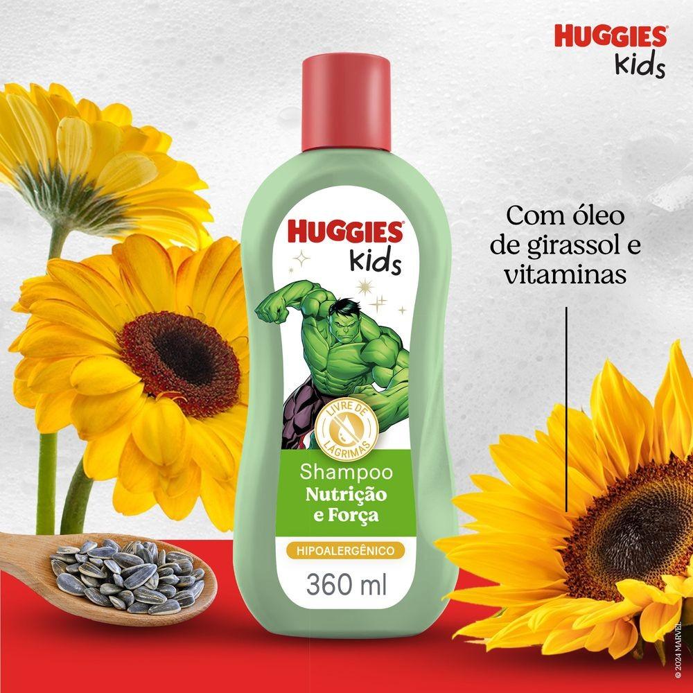 Shampoo Huggies Kids Nutrição E Força Hulk 360 Ml