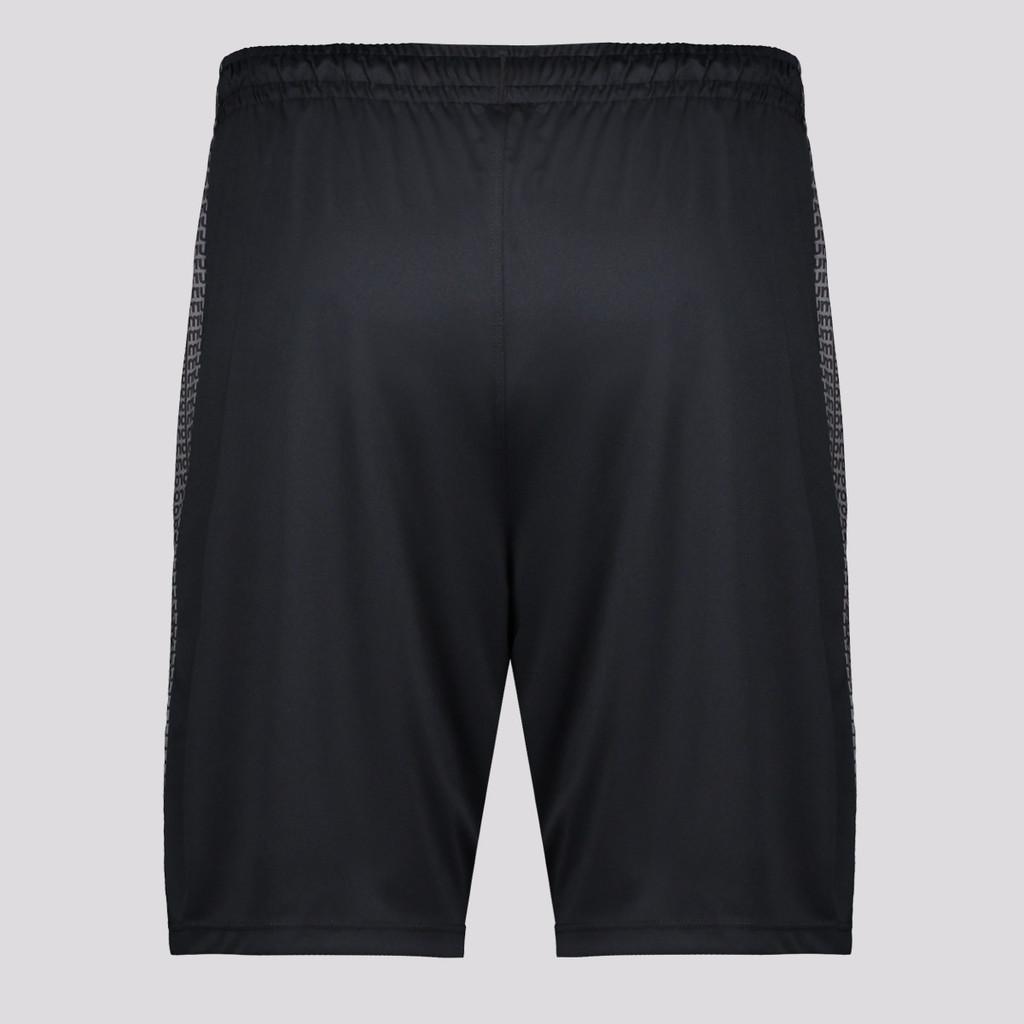 Calção Umbro Maximum Diamond Com Bolso Preto E Branco