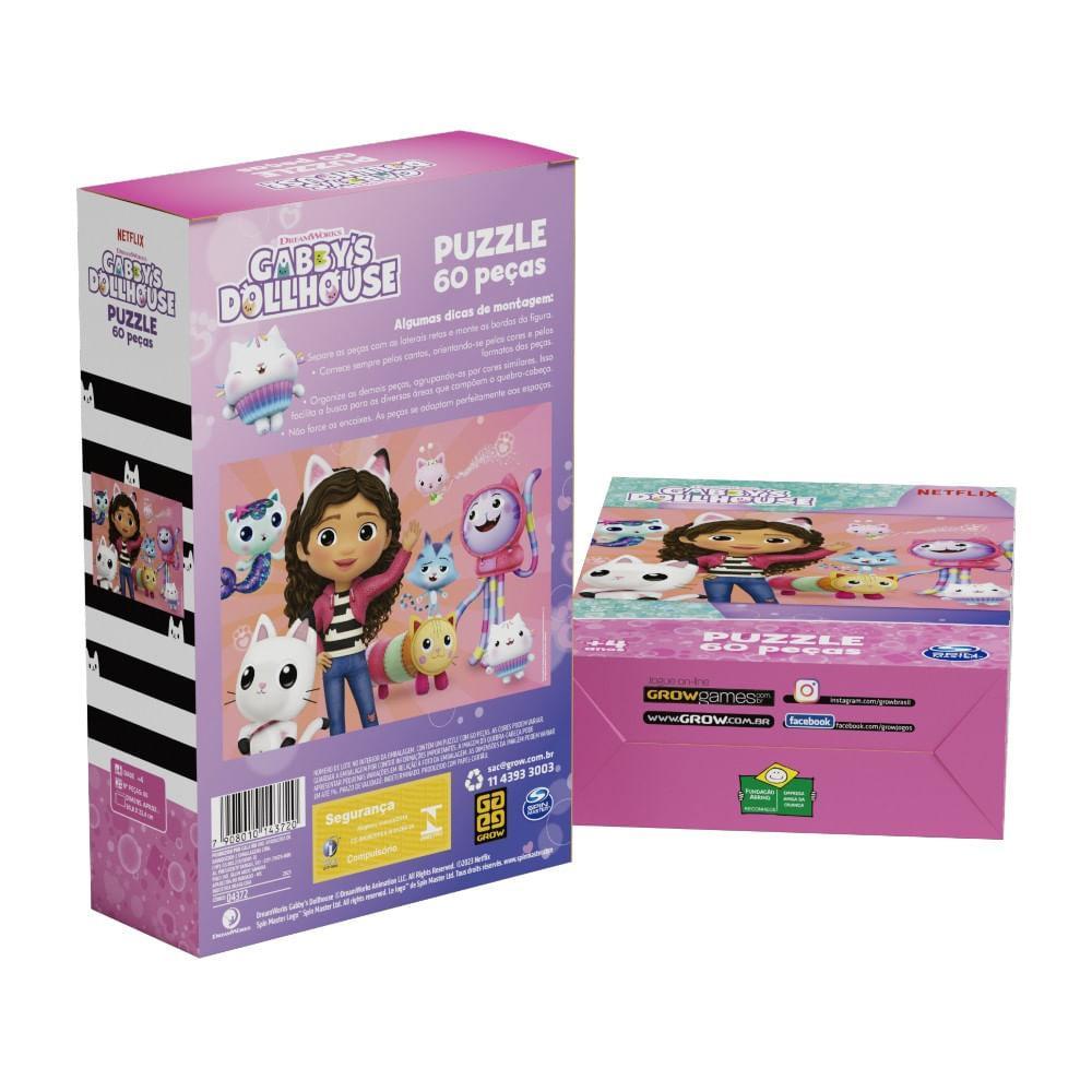 Quebra-cabeça Gabby S Dollhouse 60 Peças - Grow