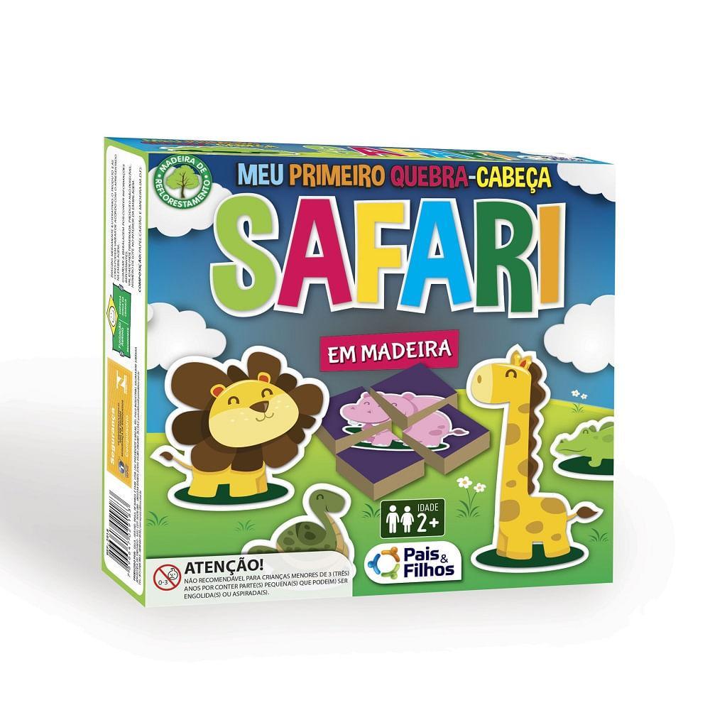Meu Primeiro Quebra Cabeça Safari - Pais E Filhos