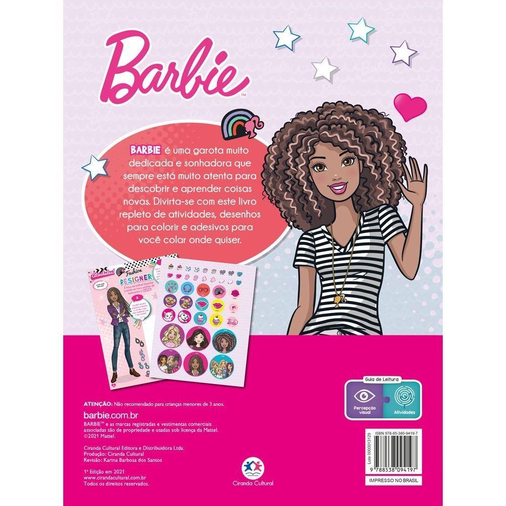 Livro Barbie - Adesivos E Atividades - Ciranda Cultural