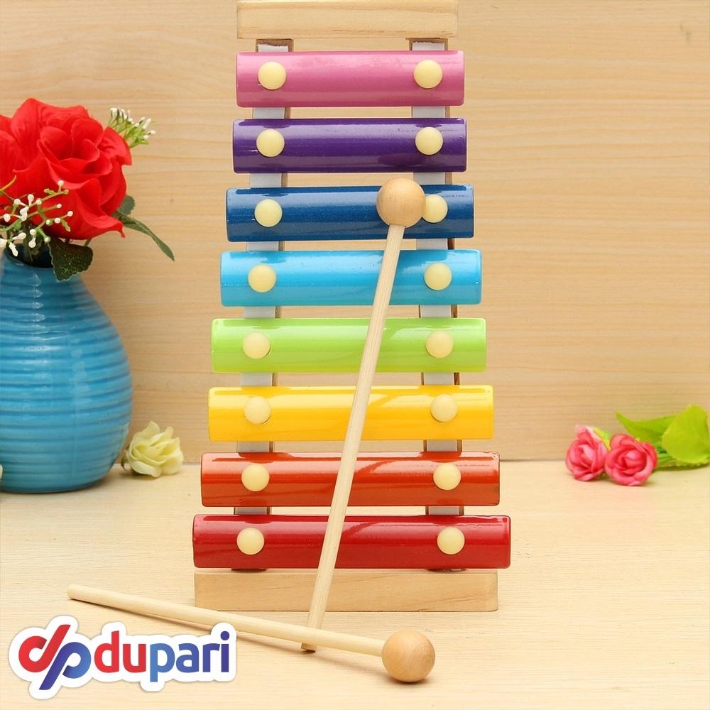 Xilofone Infantil Brinquedo Musical Mdf Com Baquetas Didático