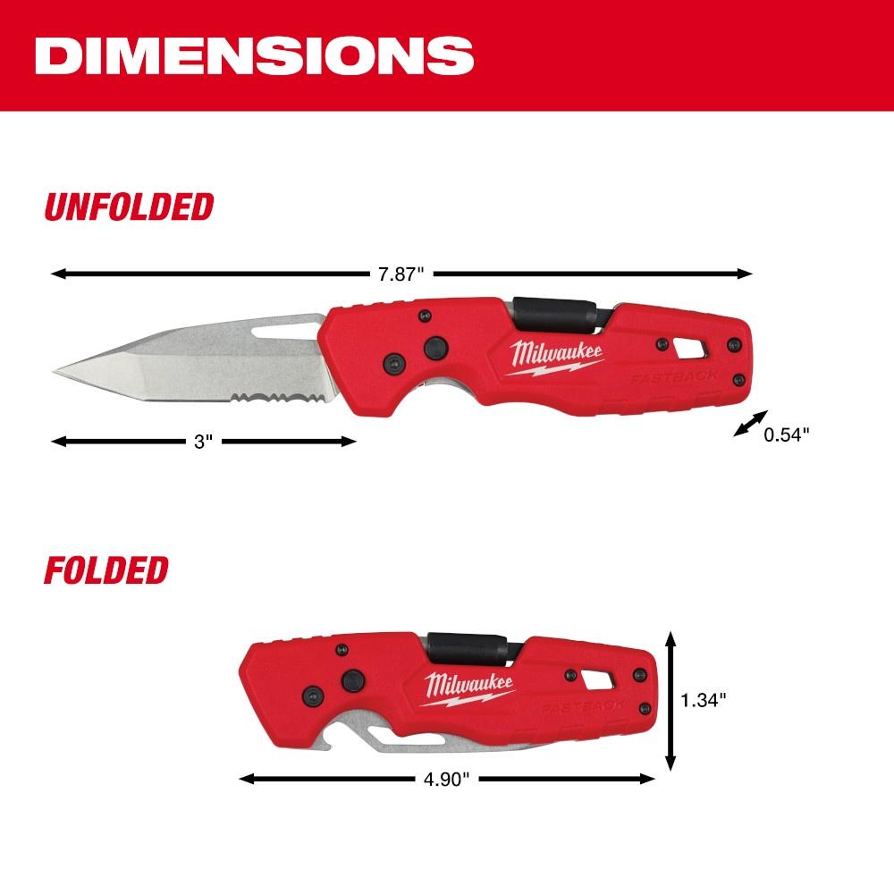 Faca Lâmina Dobravel 5 Em 1 Fastback 48-22-1540 - Milwaukee