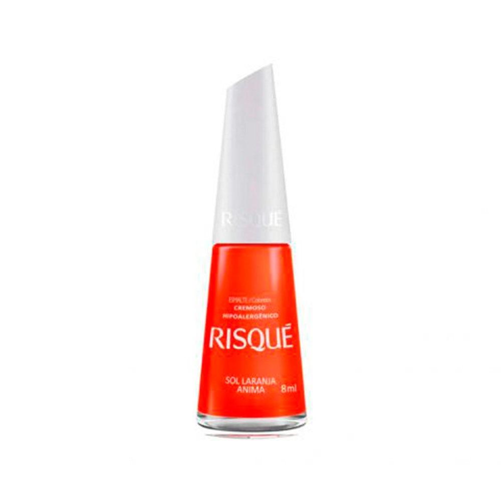 Esmalte Risqué Cremoso Sol Laranja Anima