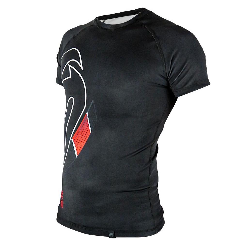 Rash Guard Manga Curta Venum Black Belt Dark Masculino