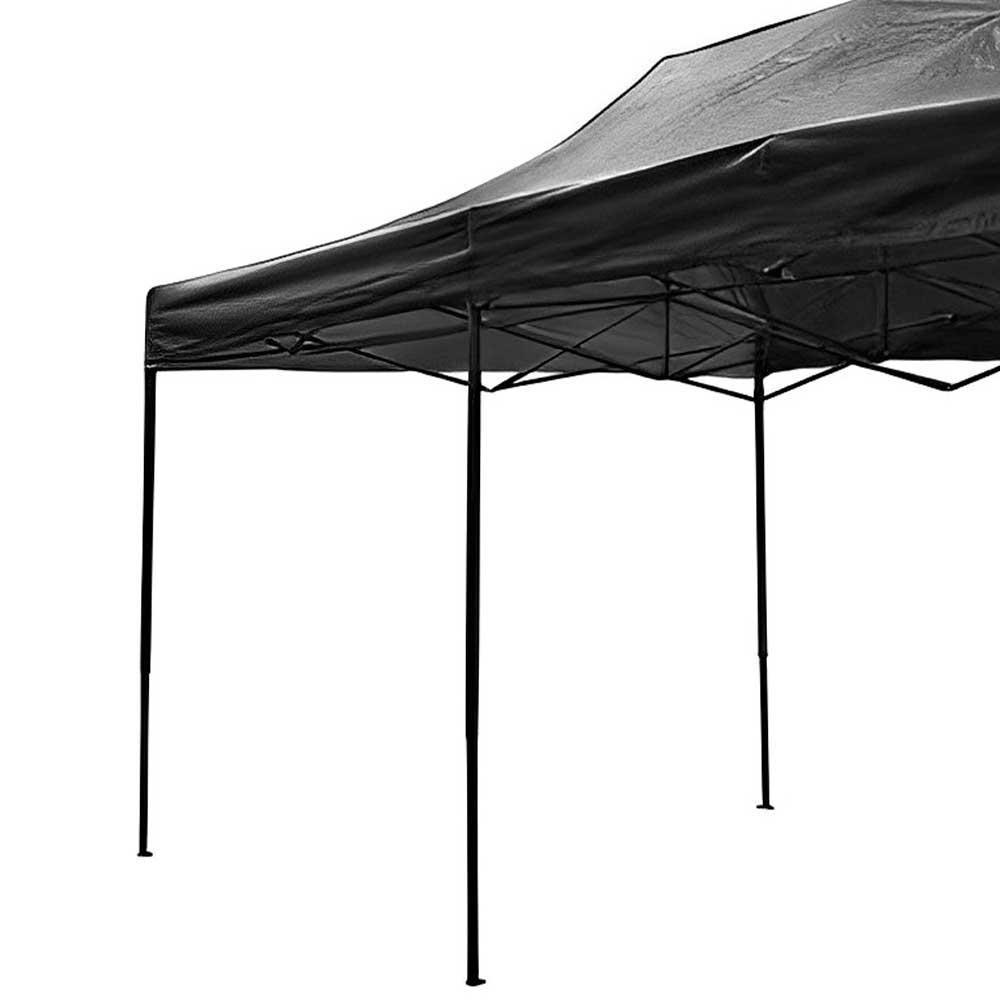 Tenda Gazebo 3 X 6 M Em Aço Dobrável Preta 334607 Bel