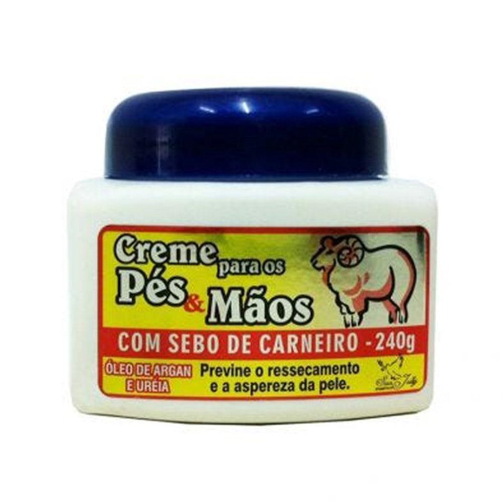 Creme Para Mãos E Pés San Jully Sebo De Carneiro 240g