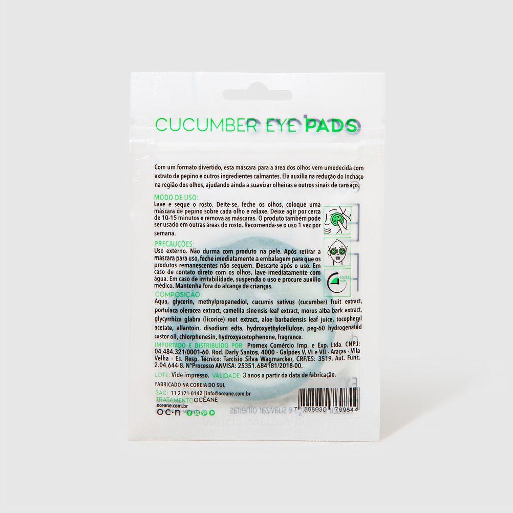 Máscara Para Olhos De Pepino - Cucumber Eye Pads 10un