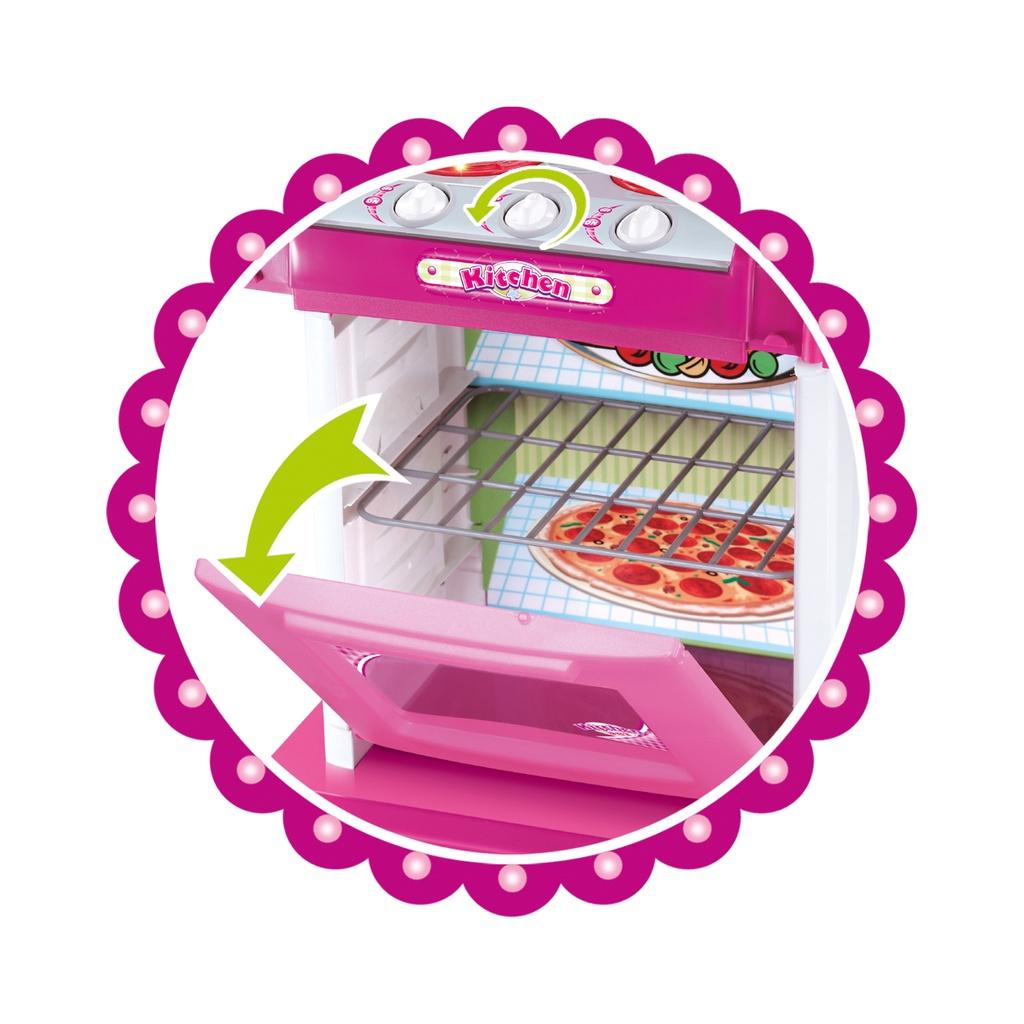 Cozinha Infantil Princess Kitchen Som Luz Pia Fogao Forno Maleta Replay Kids 3 Anos Completa