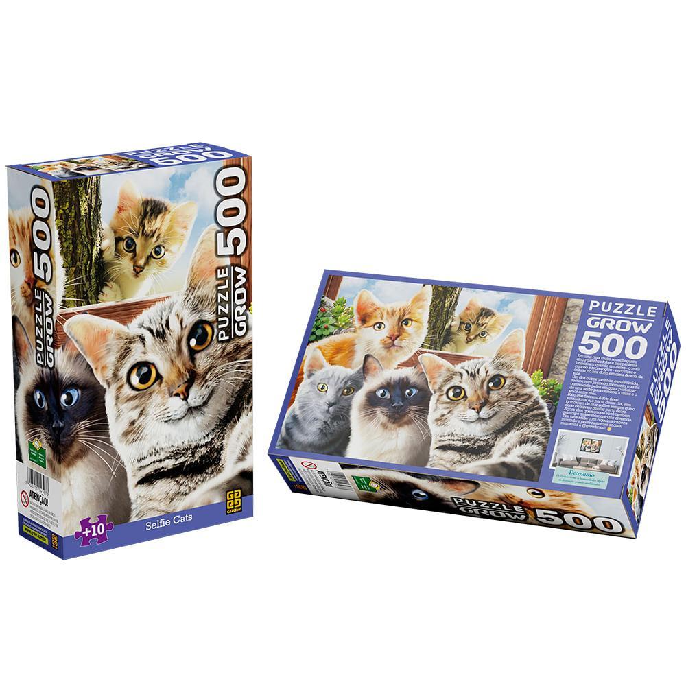 Puzzle 500 Peças Selfie Cats